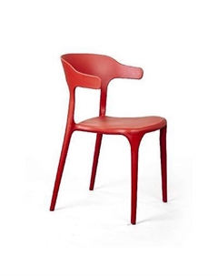 Стул Leo, первичный пластик красный Top concept