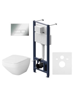 IS47051.50A1700 Комплект: Инсталляция с подвесным унитазом FlashClean с сиденьем микролифт и клавишей Am.pm.