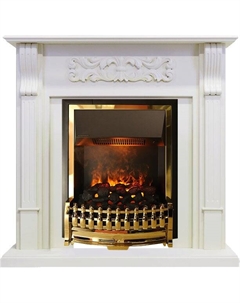 Каминокомплект Venice - Фактурный белый с очагом Atherton Dimplex