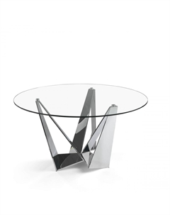 Круглый обеденный стол CT2061R /1042 стеклянный Ø150 Angel cerda