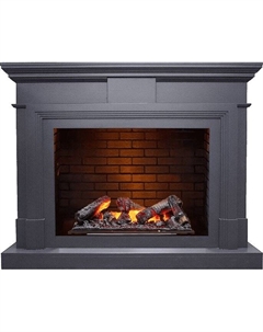 Каминокомплект Coventry - Серый графит / Кирпич с очагом Cassette 600 NH Dimplex