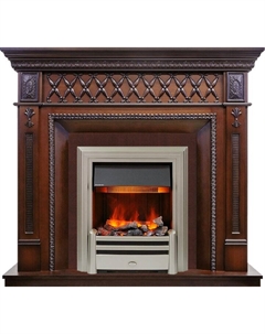 Каминокомплект Alexandria - Махагон коричневый антик с очагом Chesford Dimplex