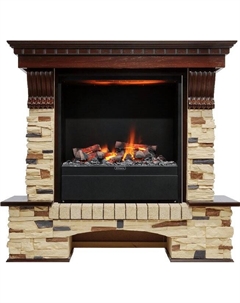 Каминокомплект Pierre Luxe - Темный дуб / Сланец (Высота 1040мм) с очагом Albany Dimplex