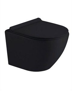 Унитаз Timo KULO TK-403 MB подвесной безободковый черный матовый