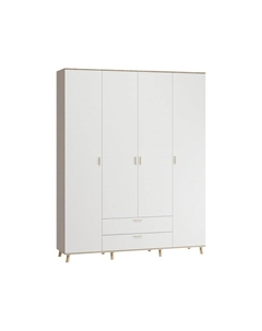 Распашной шкаф Пронто-4-170-210 Дуб Сонома / Белый Диван.ру