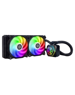 Жидкостное охлаждение PF240-ARGB V2 для Socket 115x/2066/2011/2011-3/1200/Socket 1700/AM4/AM3/AM3+/FM1/AM2+/FM2/FM2+, 2x120мм, ARGB (SST-PF240-ARGB-V2) Silverstone