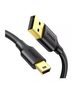 Кабель USB(Am)-Mini USB(Bm), экранированный, 50 см, черный, UGREEN US132 (10354) Ugreen