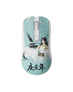 Мышь игровая беспроводная AKKO AG ONE, белый/зеленый Akko