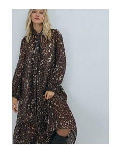 Платье из лиоцелла с бантом, Бежевый Ostin