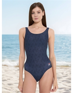 Купальник слитный женский, Синий Fila