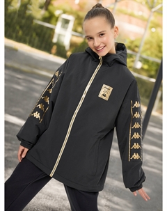 Куртка утепленная для девочек оверсайз, Черный Kappa