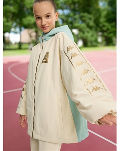 Куртка утепленная для девочек оверсайз, Бежевый Kappa