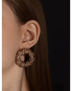 Серьги со стразами Qf