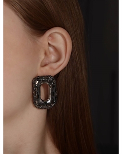 Серьги со стразами Qf