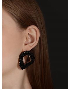 Серьги со стразами Qf