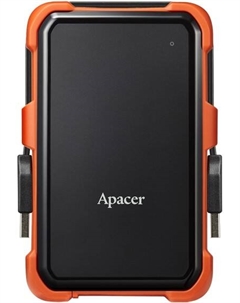 Внешний диск HDD 2.5'' C630 1TB, USB 3.1, IP55, Win/Mac/Linux, military grade, black/orange Apacer