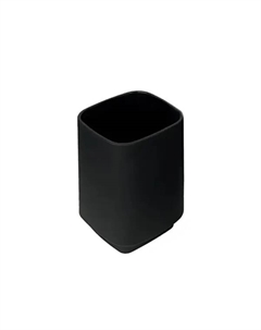 Стакан для зубных щёток Lemer Catania пластик цвет черный