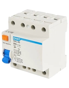 УЗО NXB-63S 4P 25 A 30 мА 6 кА AC Chint