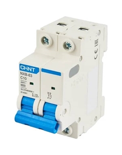 Автоматический выключатель NXB-63S 2P C10 А 6 кА Chint