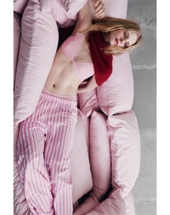 Брюки пижамные хлопковые в полоску Befree