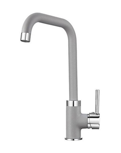 Кухонный смеситель Granula GR-0041 с поворотным изливом алюминиум