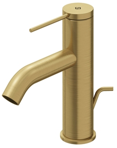 Смеситель для раковины Grands Boulevards E77958-4A-2MB с донным клапаном, матовое золото Jacob delafon