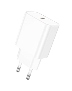 Сетевое зарядное устройство Borofone BA71A Power 20Вт, USB type-C, Quick Charge, PD, 3A, белый (213513)