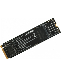 Твердотельный накопитель (SSD) 512Gb, 2280, PCI-E, NVMe (DGSM4512GG23T) Digma
