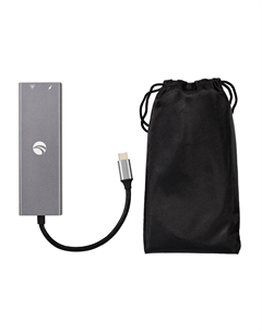 Адаптер VCOM 6-in-1, 3840x2160 (4K), USB Type-C, серый (CU459) Vcom