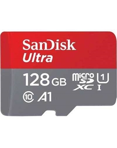 Карта памяти 128Gb microSDXC Ultra Class 10 UHS-I U1 A1 (SDSQUA4-128G-GN6MN) Sandisk