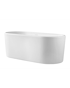 Ванна акриловая Abber 160х70 см отдельностоящая с ножками (AB9272-1.6)
