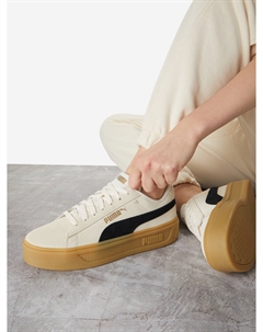 Кеды женские Smash Platform V3 Sd, Бежевый Puma