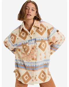 Толстовка женская Morning Crush Shacket Bkp7, Мультицвет Roxy