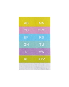 Папка на резинке а6, 12 отделений, узоры, черная Calligrata