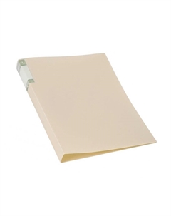 Папка с пружинным скоросшивателем а4, 700 мкм, 27 мм, top pastel, внутренний и торцевой карман, до 180 листов, кремовый Calligrata