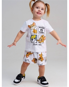 Комплект трикотажный фуфайка футболка шорты Playtoday