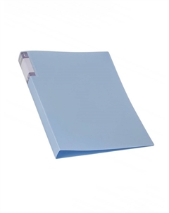 Папка с зажимом а4, 700 мкм, корешок 27 мм, top pastel, внутренний и торцевой карман, до 180 листов, небесный Calligrata