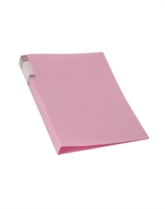 Папка с зажимом а4, 700 мкм, корешок 27 мм, top pastel, внутренний и торцевой карман, до 180 листов, фламинго Calligrata