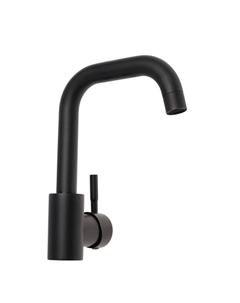 Смеситель для раковины z2508, короткий излив, картридж 40 мм, нержавеющая сталь, черный Zein