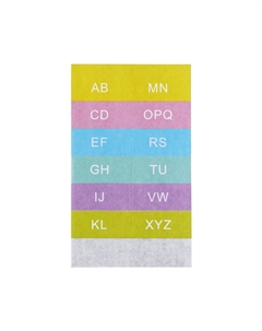 Папка на резинке а6, 12 отделений, узоры, фиолетовая пастель Calligrata