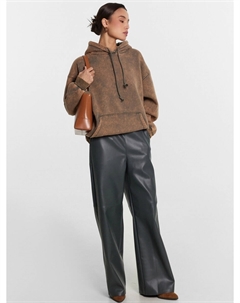 Кожаные брюки зеленые Mark formelle