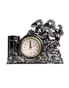 Часы настольные - органайзер для канцелярии будильник Nobrand