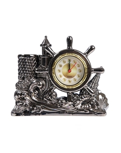 Часы настольные - органайзер для канцелярии будильник Nobrand