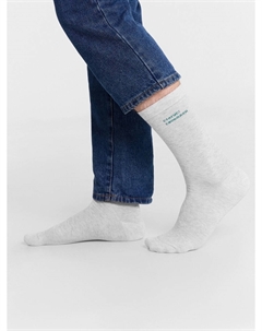 Носки мужские серые длинные с надписью Mark formelle