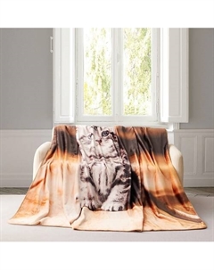 Плед с принтом 150X200 Cat Arya home collection