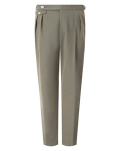 Брюки из хлопка и шерсти Brunello cucinelli