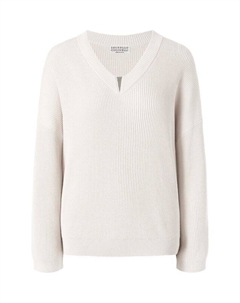 Хлопковый пуловер Brunello cucinelli