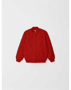 Стеганый бомбер оверсайз для девочек Sela