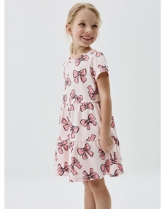 Трикотажное платье с принтом для девочек Sela