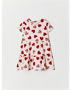 Трикотажное платье с принтом для девочек Sela